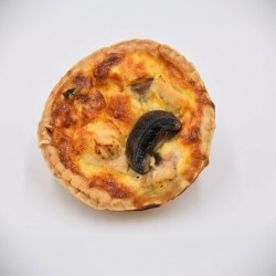 Quiche poulet champignon