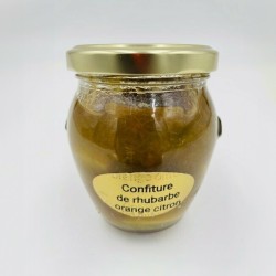 Pot de confiture rhubarbe